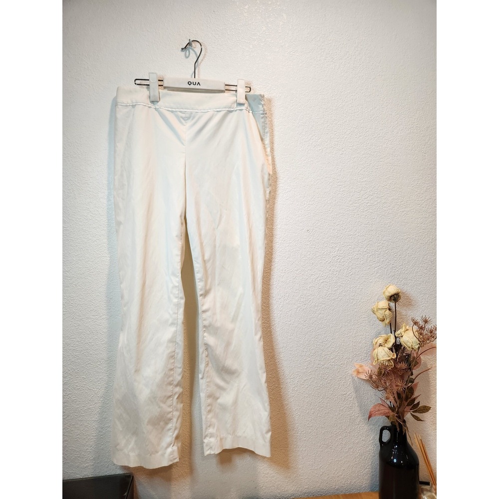 Sigrid Olsen White Stretch  Pants Women's Size 8 • 30″ Waist‎ 27″ Inseam